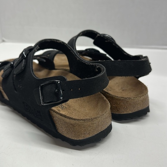 Birkenstock Birki's Ellice Sandals Open Toe Ankle Strap 3 Buckle Black Women's 9 - Picture 5 of 9